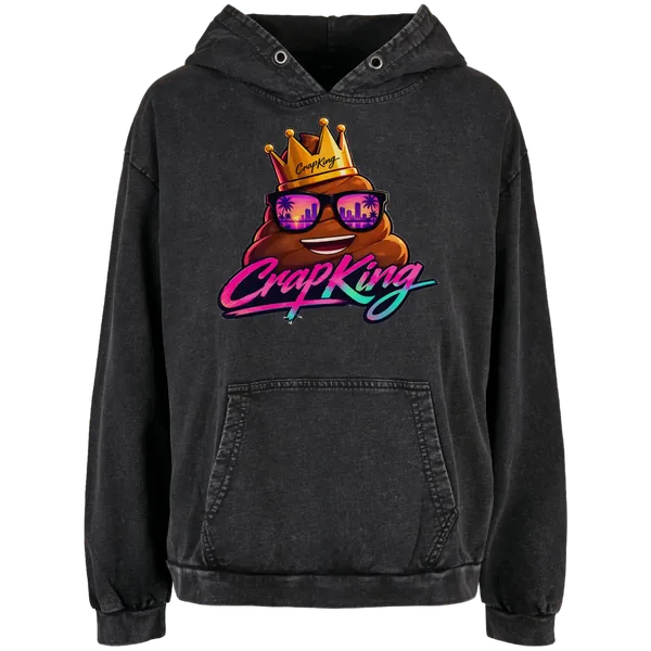 Ladies Acid Washed Oversize Hoodie – Vice City Collection