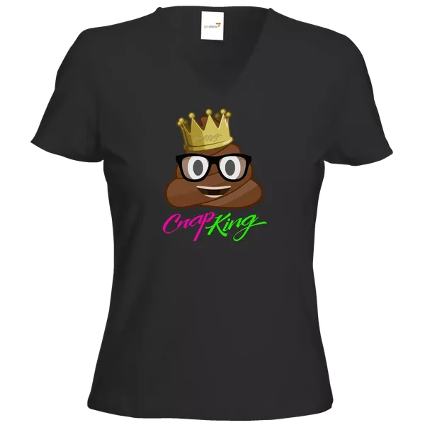T-Shirt Damen V-Neck Classic – CrapKing