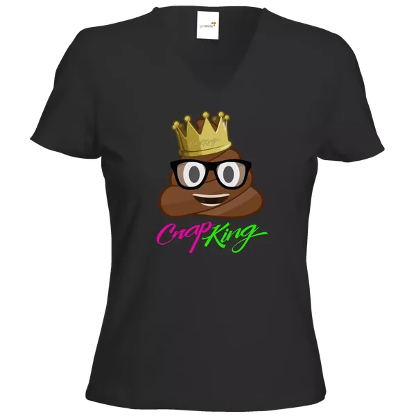 T-Shirt Damen V-Neck – CrapKing